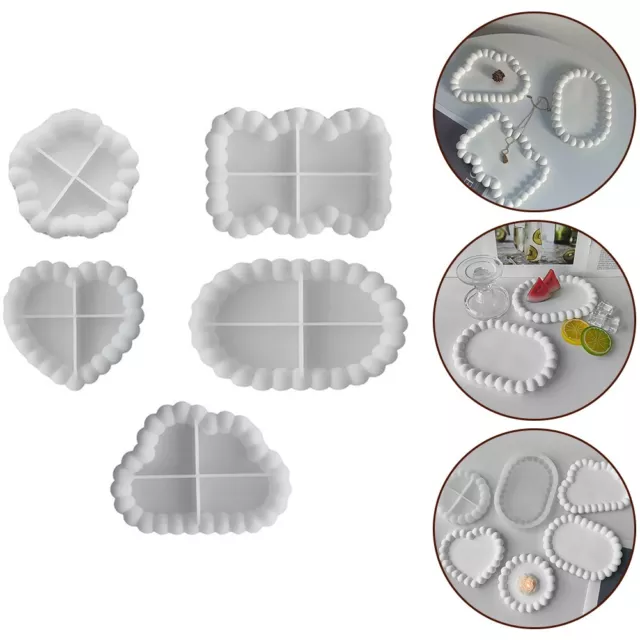 Silicone Mould Storage Tray Gift Birthdays Flexible Performance Plaster