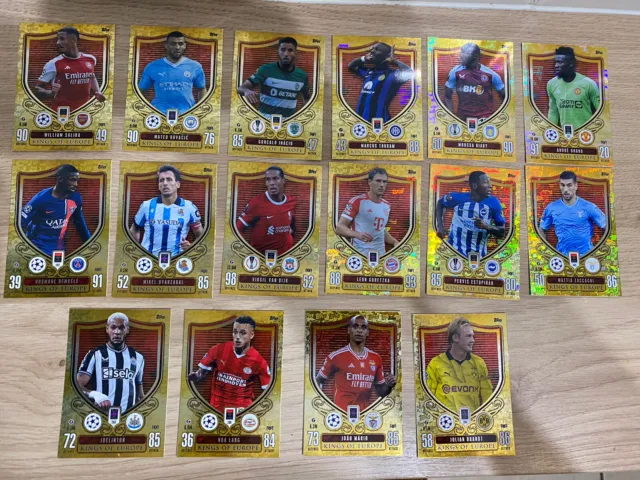 All 32 Topps match attax extra 23/24 2023/2024 kings of Europe cards