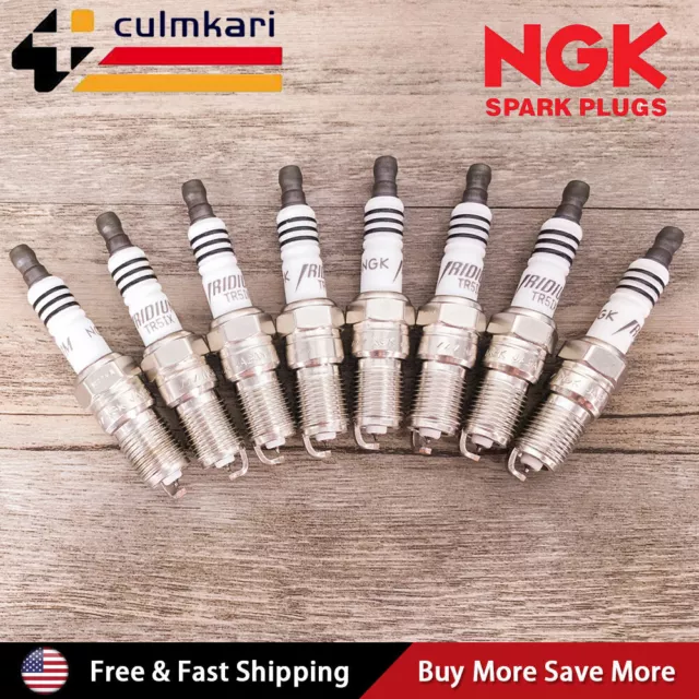 NEW 8pcs NGK IRIDIUM IX SPARK PLUGS TR5IX 7397 FOR FORD GM CADILLAC CHEVROLET US