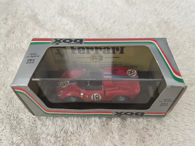 Model Box 8449 1/43 Voiture Sport Ferrari 9/2 Rouge 18 Le Mans 1965