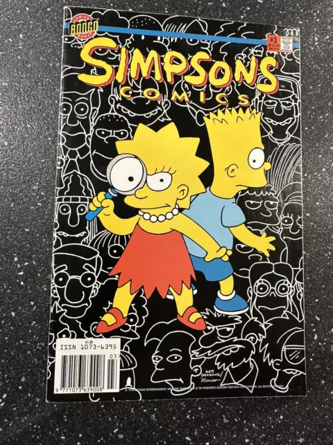 Simpsons Comics #3 Bongo US Comic UK Issue