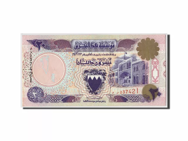 [#310736] Banknote, Bahrain, 20 Dinars, L.1973, KM:16, UNC(63)