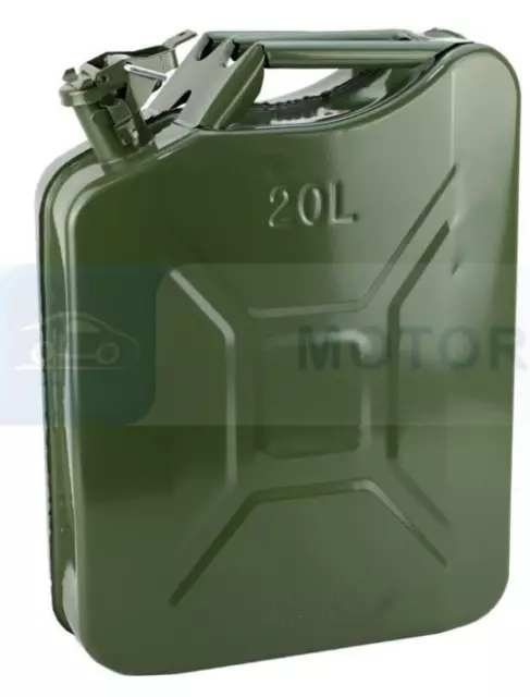 20l Reserve Essence Diesel Métal Feuille Jerrycan Bidon de Combustible Voiture 3