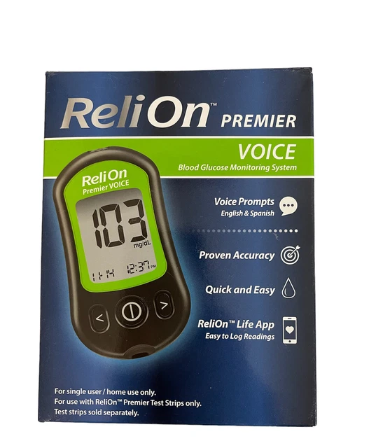 RELION PREMIER BLOOD Glucose Monitoring System Monitor Red Meter EUR 5