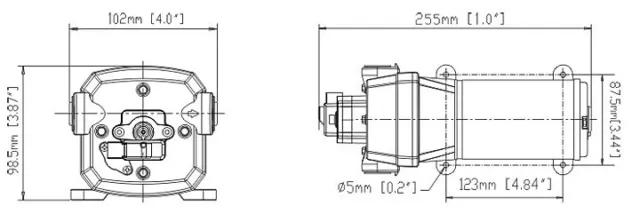 Pompe à eau sous pression Seaflo 17 ltr/min. Pompe à eau 24 V pompe à eau douce NEUVE 8606 3