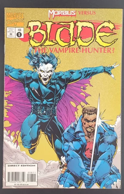 Blade the Vampire Hunter No8, 1995, Marvel, vs MORBIUS, LOW PRINT RUN