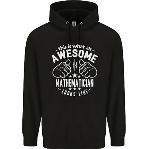 An Awesome Mathematician Looks Like Mens 80% Cotton Hoodie