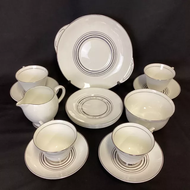 15 pcs Royal Doulton Bone China Tea Cups and Saucers Set (9E) MO#8721