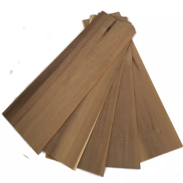 5 x Solid Walnut Panels 0.8mm x 150mm x 450mm Free Postage