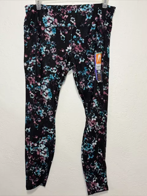 Avia Womens Core Performance Floral Leggings Size XS (0-2) New