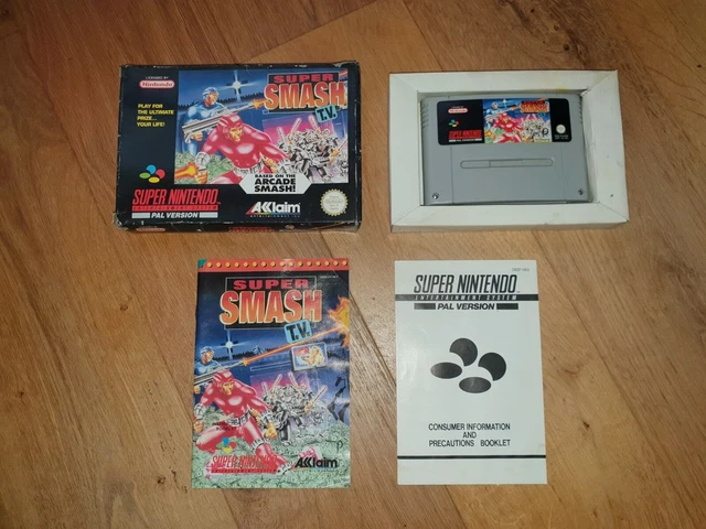 Super Smash T.V. Super Nintendo SNES Boxed PAL