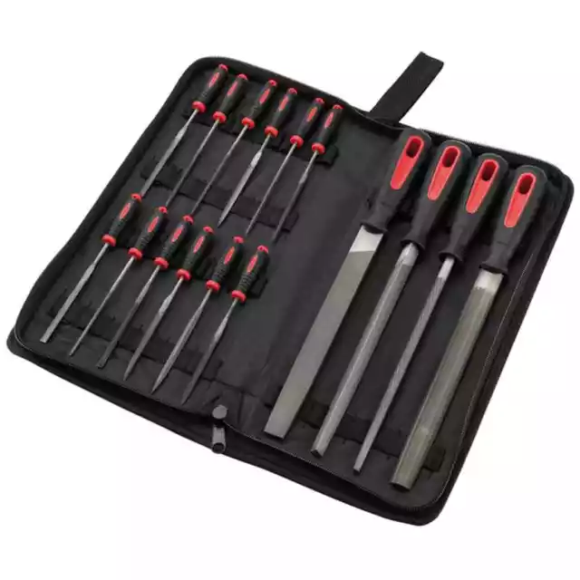 Set de limas aguja 16 piezas 68904 Draper Tools vidaXL