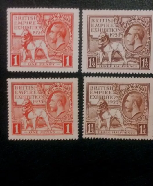 Gb Kgv 1924+25 Wembley Sets(4), Stunning Mnh. *Special Offer £29  Both Sets!!