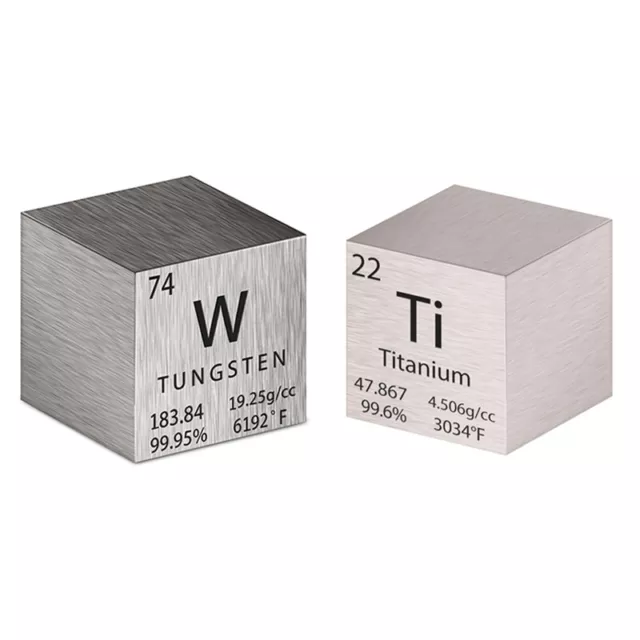 2 StüCk -Wolfram-Quadrat-Dichte-Elemente-Quadrate für Elementsammlunge2946