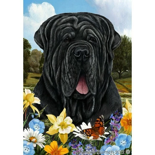 Summer Garden Flag - Uncropped Neapolitan Mastiff 184721