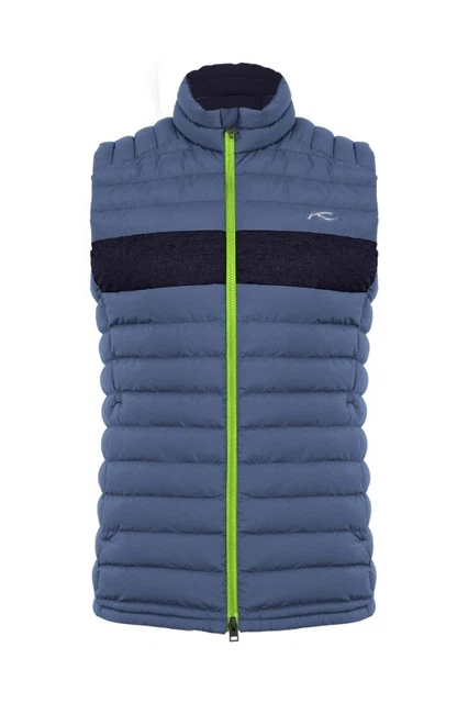 Kjus da Uomo Blackcomb Gilet, Colore: Steel Blue / Deep Space