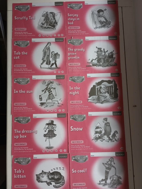 READ WRITE INC. Phonics: Pink Set 3 B/W Storybooks: £4.00 - PicClick UK