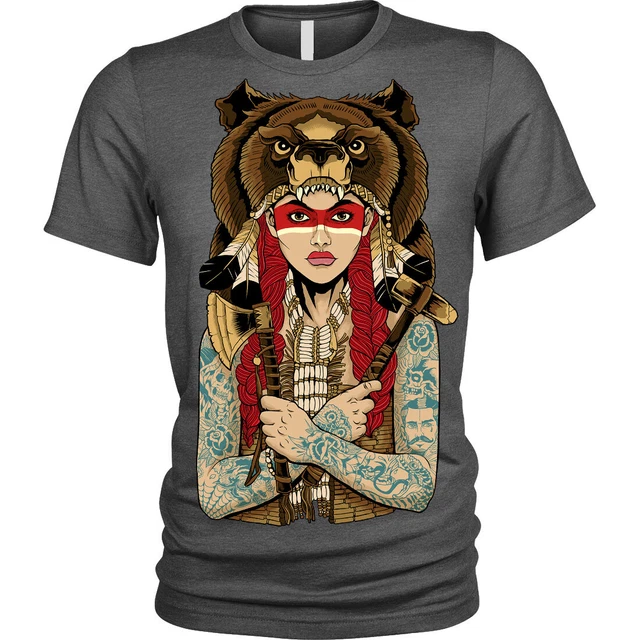 Nativi Americani Bambina T-Shirt Indiano Unisex da Uomo
