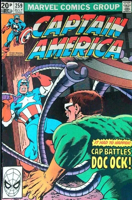 Captain America (Vol 1) # 259 (VryFn Minus-) (VFN-) Price VARIANT AMERICAN