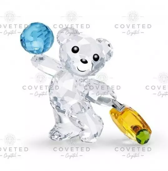 Swarovski Crystal KRIS BEAR I TRAVEL THE WORLD 5491972 Mint Boxed Rare Retired