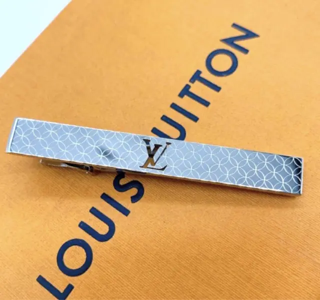 Louis Vuitton M61981 Tie Pin Pans Cravat LV Initials Silver Used