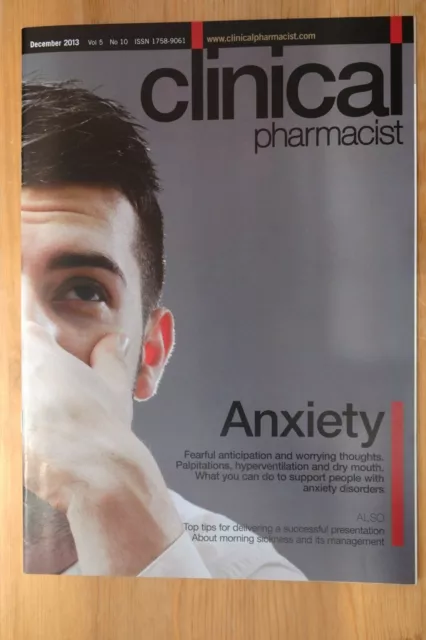 Clinical Pharmacist Magazine, Vol.5, No.10, December 2013, Anxiety disorders