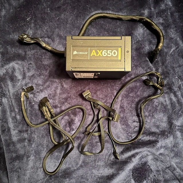 Corsair AX650 80+ Gold 650 Watt Modular ATX Power Supply