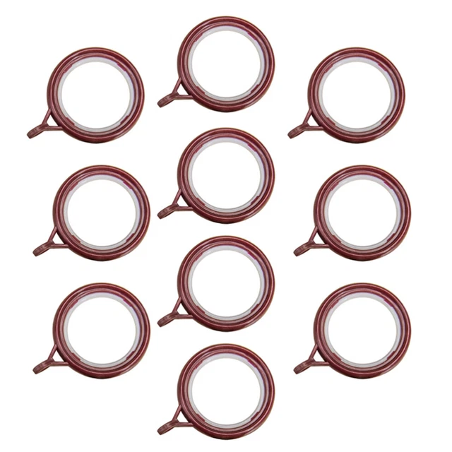 10 Pcs Curtain Hanging Hook Round Curtain Drapes Shower CurtainRings