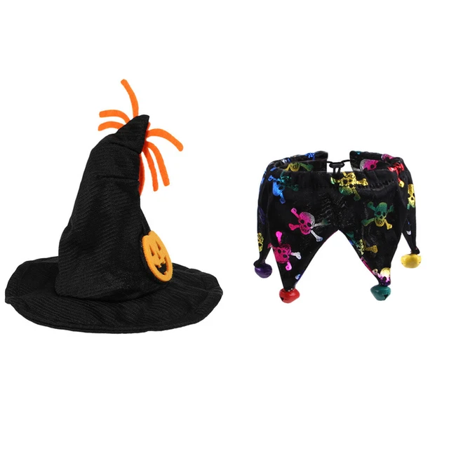 1 Satz Haustier Kostüm Halloween Pet Cosplay Kostüm Pet Hut Tuch Zubehör