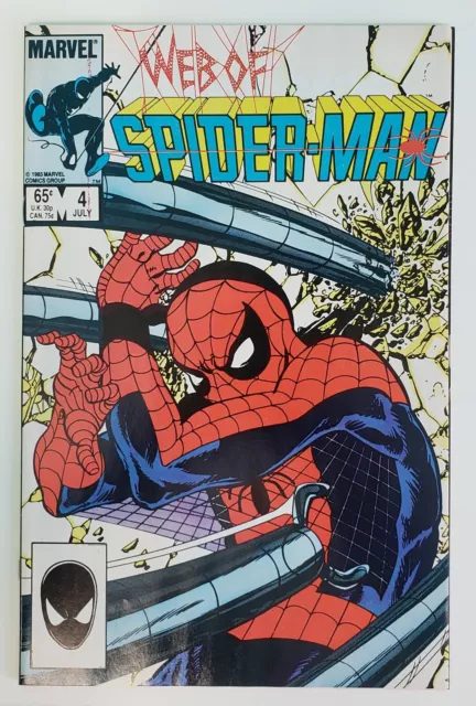 Web of Spider-Man #4 (1985 Marvel Comics) NM Condition
