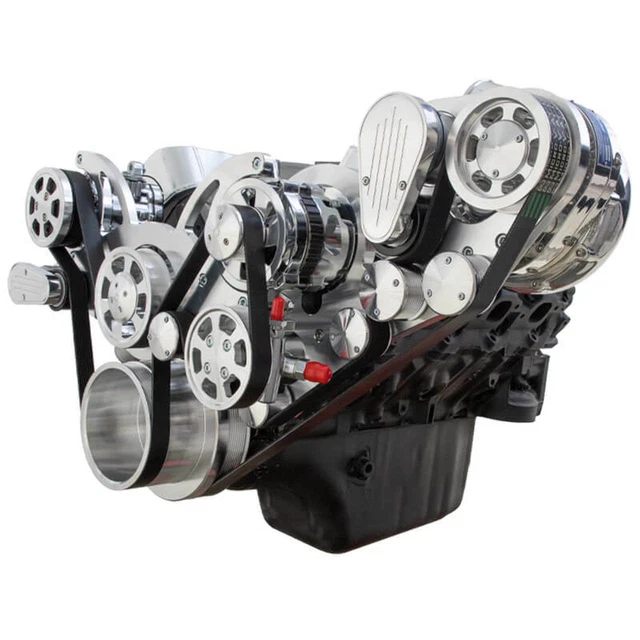 CVF BBC Procharger D1X Serpentine Kit w/ Alternator AC PS Black Diamond CVF BBC Procharger D1X Serpentine Kit w/ Alternator AC PS Black Diamond