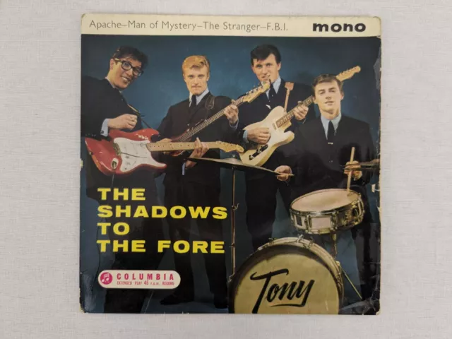 The Shadows The Shadows To The Fore 7'' Vinyl Record 1961 Columbia SEG 8094