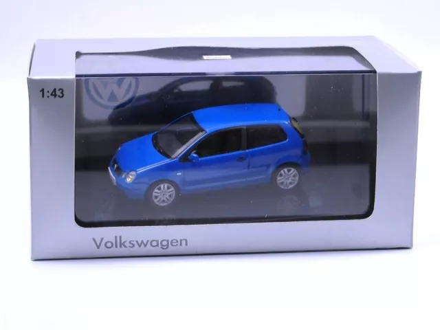 Rare Vw Polo 9N Iv 2002 Sport Tdi Fsi Summer Blue 1:43 Autoart (Dealer Model)