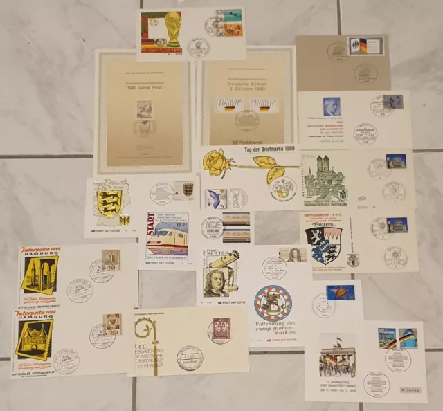 Bund Lot Ersttagbriefe gestempelt Ersttagstempel Esst   siehe Foto