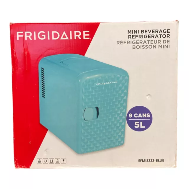 Frigidaire Diamond 9 Can Mini Beverage Cooler, Blue