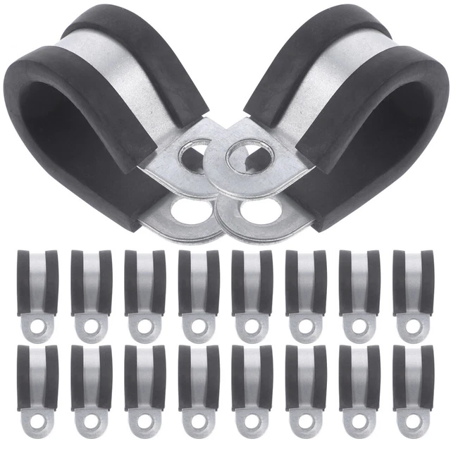 20 Pcs Rohrschelle Kabelhalter Drahtbinderücken Galvanisiertes Eisen
