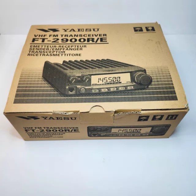 In Box FT-2900R 75 Watt Heavy-Duty 144 MHz FM Transceiver Large LCD Display