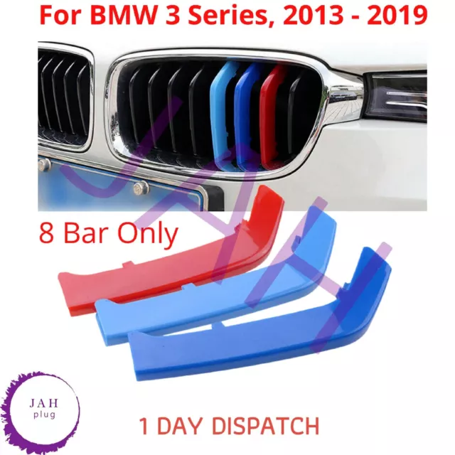 BMW Parrilla Raya Cubierta 8 Barra Polo Para BMW 3 Serie 2013-2019, F31 M Sport