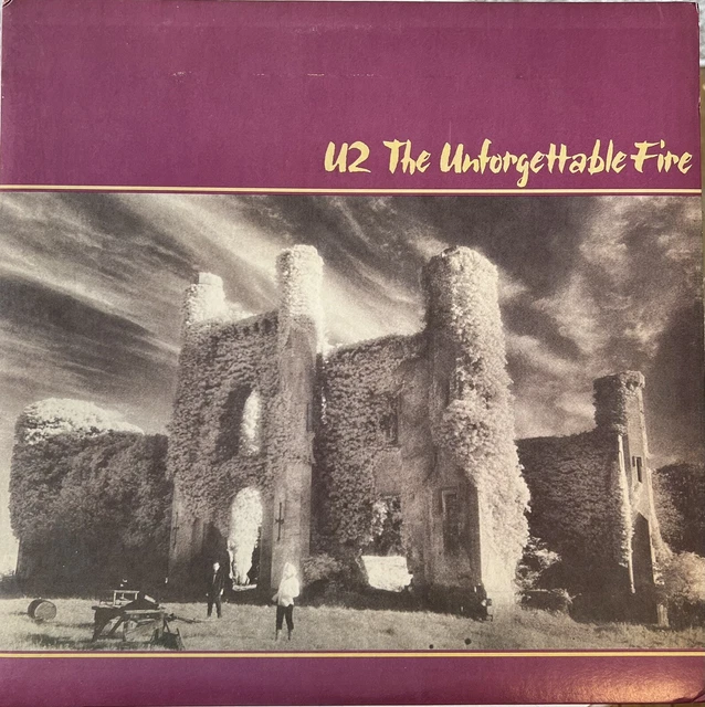 U2 The Unforgettable Fire LP Near Mint Vinyl Record - Original 1984 Pressing