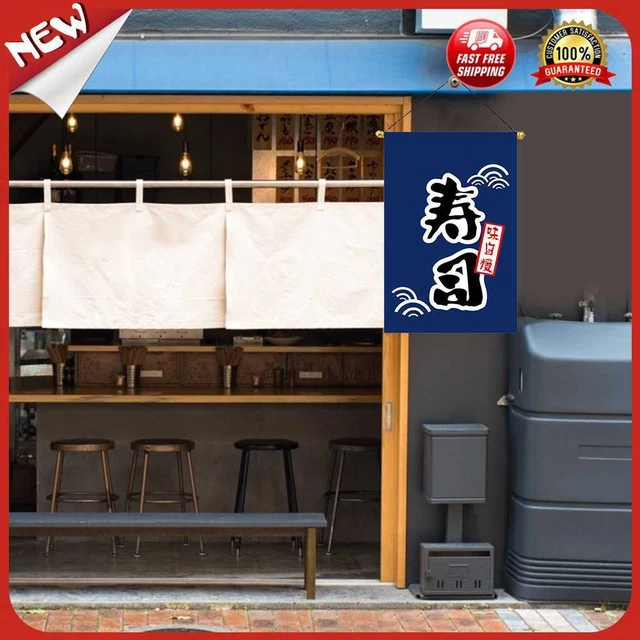 Vereinigtes Königreich japanischer Sushi-Shop Flagge Restaurant glückliche Katze hängende Schnur Haus Banner (L