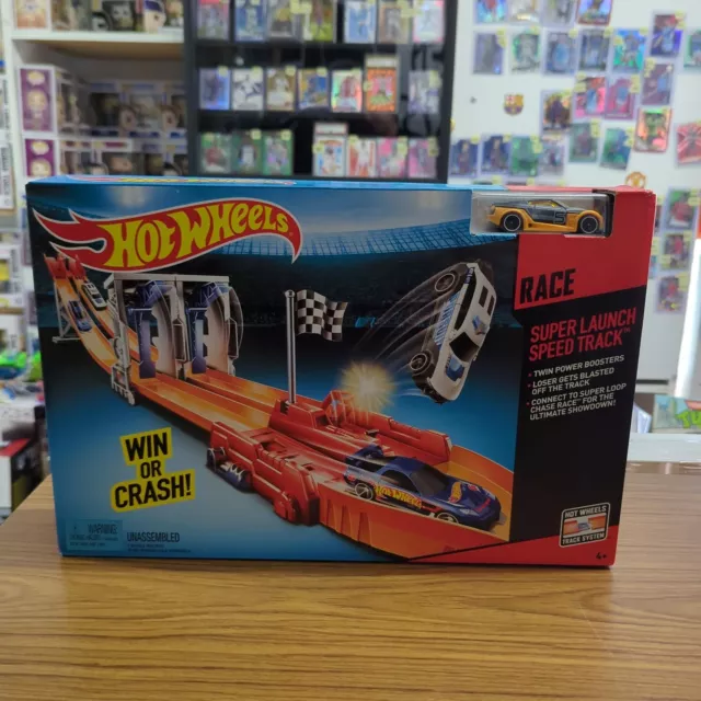 Hot Wheels Action Super Launch Speed Track Race Track Play Set