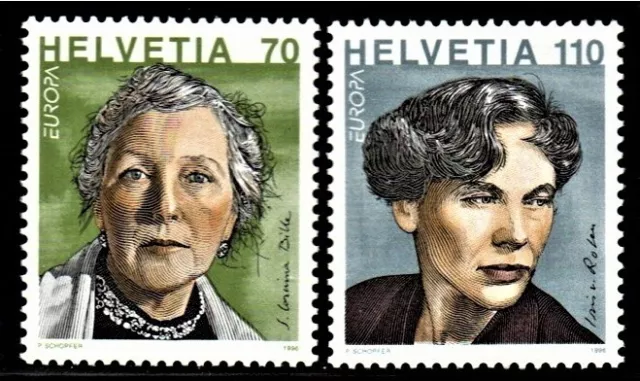 Schweiz Satz MiNr. 1581-1582 von 1996 Europa CEPT Postfrisch N 0774