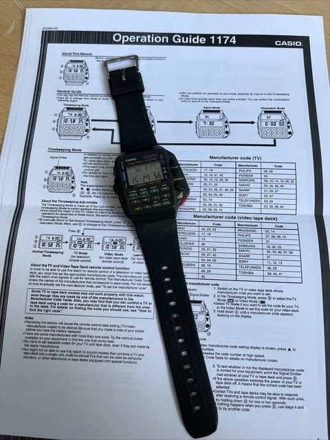 Vintage Casio Cmd-40 Tv Remote Control Digital Wrist Watch £165.00 -  Picclick Uk