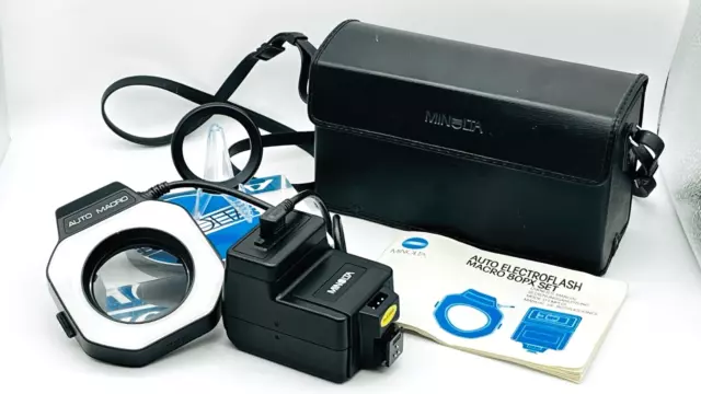 Minolta Auto Electroflash Macro 80PX SET, excellent in orig. Box