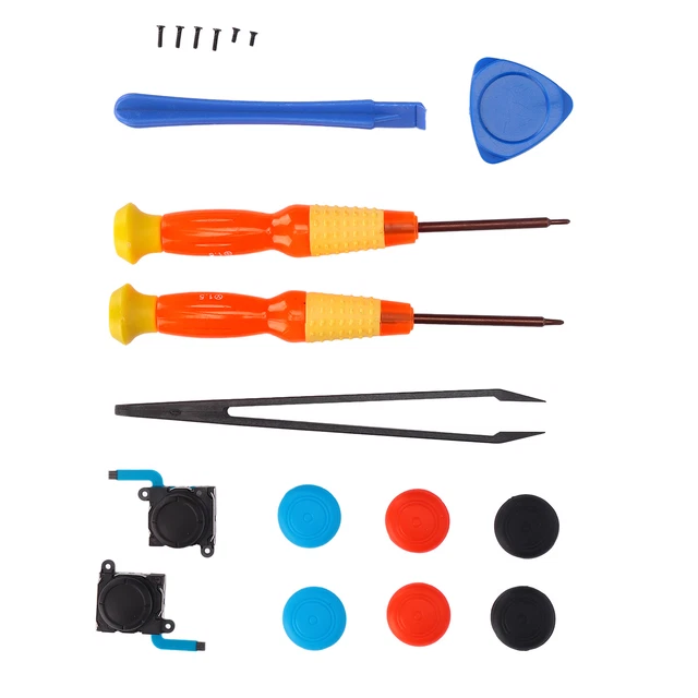 19pcs Repair Joystick Replacement Tool Kit Multifunction Gamepad Repair Tool GDS