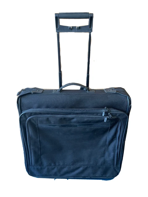 Hartmann Black Ballistic Nylon Rolling Garment Bag