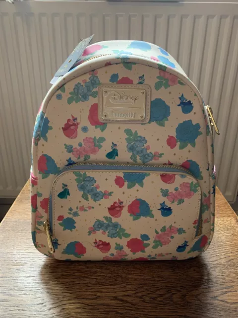 Sleeping Beauty: Floral Fairy Godmother Loungefly Mini Backpack
