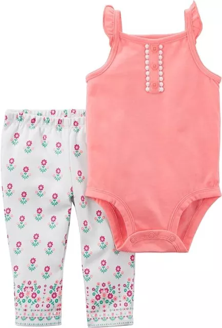 Carter's  Baby Girls'  2-Piece Neon Bodysuit &Pants Set   3M,9M,18M