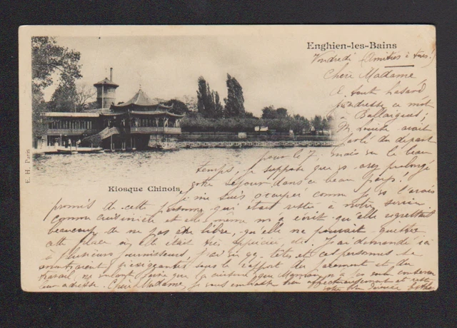 ENGHIEN-les-BAINS (95) KIOSQUE à MUSIQUE CHINOIS en 1899