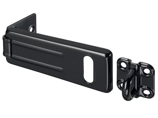 Master Lock - Hasp acciaio lavorato nero opaco 115mm